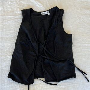 Weekday Tie Front Blouse